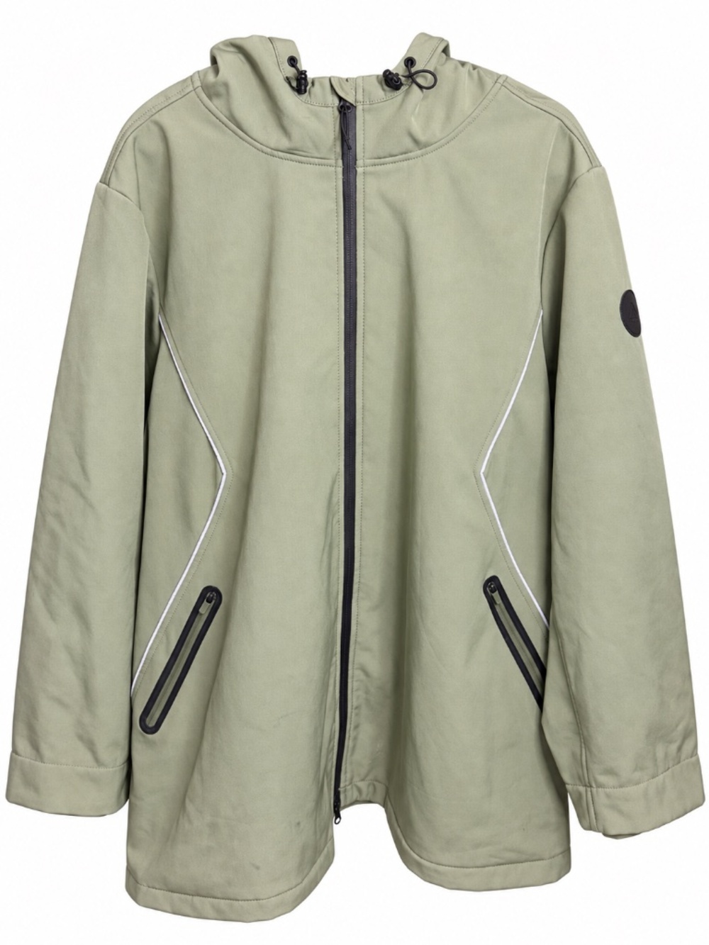 Active Zone Penningtons - Sage Green Softshell Hooded Jacket - 5X